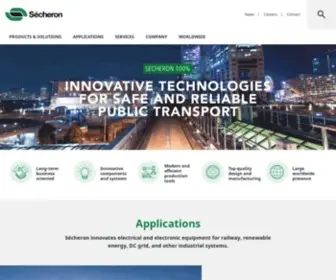 Secheron.com(Sécheron) Screenshot