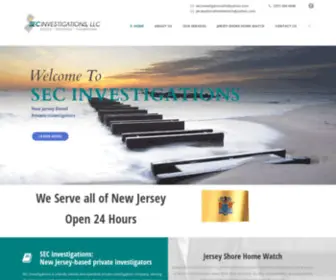 Secinvestigationsllc.com(NJ Based Private Investigators) Screenshot