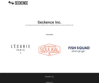 Seckence.com(Seckence California surfing company) Screenshot