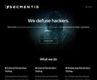 Secmentis.com(Cybersecurity) Screenshot
