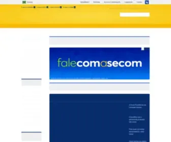 Secom.gov.br(Página inicial) Screenshot