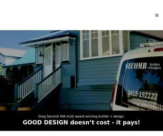 Secomb.com.au(Secomb Builders & Plumbers Brisbane) Screenshot