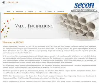 Secon-ME.com(Systems Engineers Contractors in UAE) Screenshot