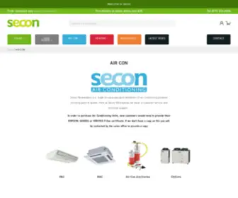 Seconaircon.com(Air Conditioning Climate Control Solutions Secon Renewables) Screenshot