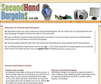 Second-Hand-Bargains.co.uk(Second Hand Bargains) Screenshot