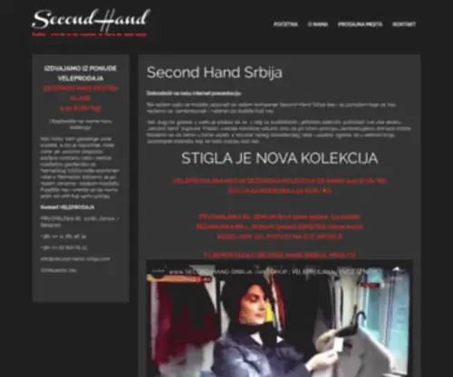 Second-Hand-Srbija.com(Početna) Screenshot