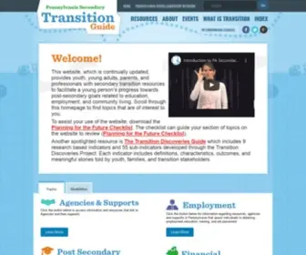 Secondarytransition.org(Pennsylvania Secondary Transition Guide) Screenshot