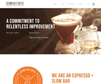 Secondbestcoffee.com(Second Best Coffee) Screenshot