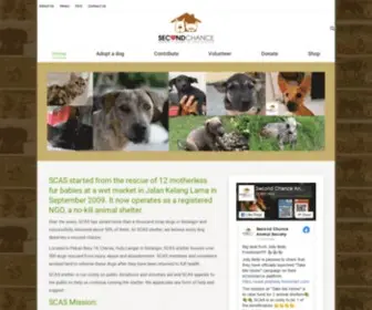 Secondchance.com.my(Second Chance Animal Society) Screenshot