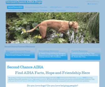 Secondchanceaihadogs.com(In Memory of Chance) Screenshot