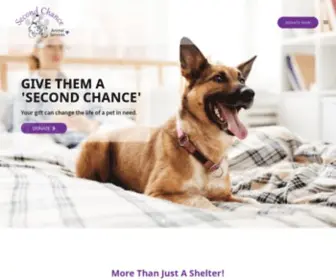 Secondchanceanimals.org(Second Chance Animal Services) Screenshot