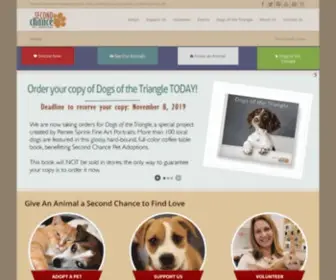 Secondchancenc.org(Second Chance Pet Adoptions) Screenshot