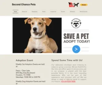 Secondchancepets.org(Second Chance Pets) Screenshot