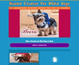 Secondchancesforblinddogs.org(Second Chances For Blind Dogs) Screenshot