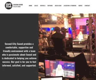 Secondcitysound.com(SECOND CITY SOUND and COMMUNICATIONS) Screenshot