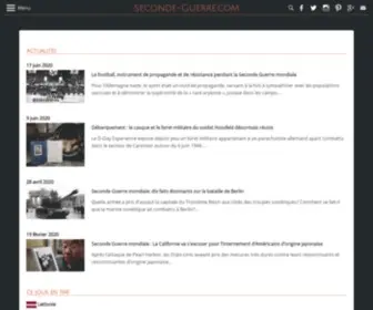 Seconde-Guerre.com(L'histoire de la Seconde Guerre mondiale au jour le jour) Screenshot