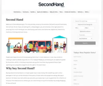 Secondhand.org.uk(Second Hand) Screenshot