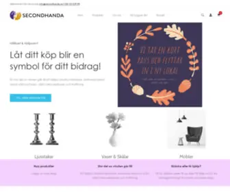 Secondhanda.se(Din Secondhandbutik på nätet) Screenshot