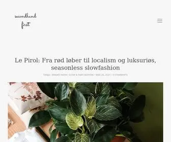 Secondhandfirst.dk(Secondhand First) Screenshot