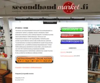 Secondhandmarket.fi(Etusivu) Screenshot