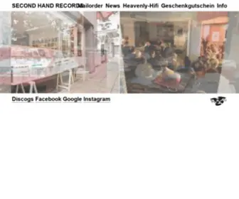 Secondhandrecords.de(SECOND HAND RECORDS) Screenshot