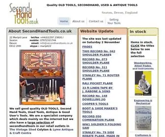 Secondhandtools.co.uk(SECONDHAND TOOLS) Screenshot