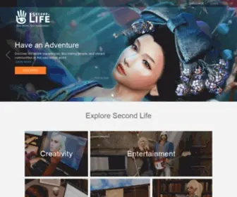 Secondlifegrid.net(Second Life's official website. Second Life) Screenshot