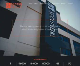 Secondlinestages.com(The first independent green film studio in the United States) Screenshot