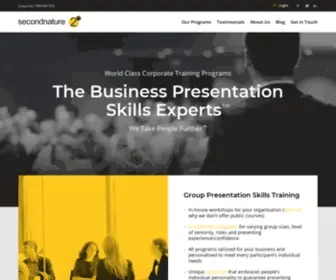 Secondnature.com.au(Business Presentation Skills Training Experts) Screenshot