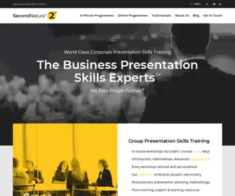 Secondnatureuk.co.uk(The Business Presentation Skills Training Experts) Screenshot