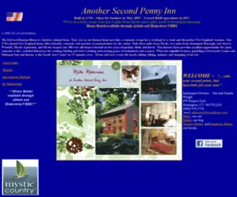 Secondpenny.com(Mystic Connecticut Bed and Breakfast) Screenshot