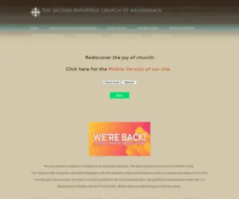 Secondreformed.org(The Second Reformed Church of Hackensack) Screenshot