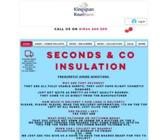 Secondsandco.co.uk(Seconds & Co Insulation) Screenshot