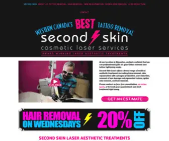 Secondskinremoval.com(The Future of Laser Tattoo Removal &amp; Fading) Screenshot