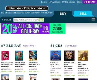 Secondspin.com(Used CDs) Screenshot
