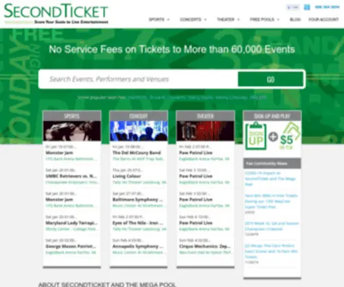 Secondticket.com(Buy Tickets) Screenshot