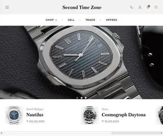 Secondtimezone.com(Sell & Trade Pre Owned Luxury Watches at Secondtimezone.com) Screenshot