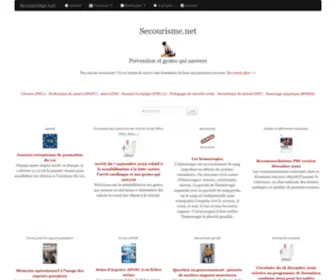 Secourisme.net(Page d'accueil) Screenshot