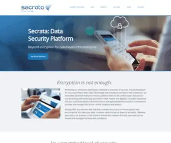 Secrata.com(Enterprise Data Security PlatformSecrata) Screenshot