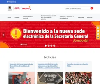 Secretariageneral.gov.co(Sede Electrónica) Screenshot