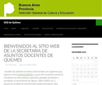 Secretariaquilmes.com.ar(SAD de Quilmes) Screenshot