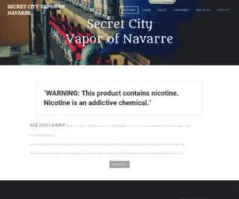 Secretcityvaporfwb.com(Secret City Vapor of Navarre) Screenshot