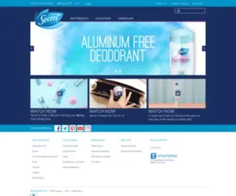 Secretdeodorant.ca(Deodorants & Antiperspirants) Screenshot