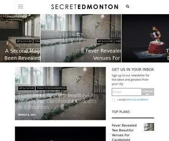 Secretedmonton.com(Secret Edmonton) Screenshot