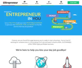Secretentrepreneur.com(Release the Entrepreneur in YOU & Build Your Dream Online Business) Screenshot