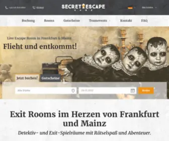 Secretescapegame.com(Live Escape Room) Screenshot