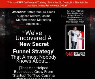 Secretfunnelstrategy.com(We've uncovered a new secret funnel strategy that almost nobody knows about... that once) Screenshot