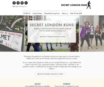 Secretlondonruns.com(Running Tours in London) Screenshot