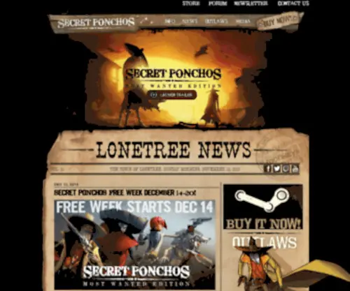 Secretponchos.com(secretponchos) Screenshot