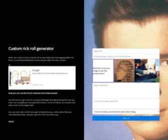 Secretrickroll.com(Custom Rick Roll) Screenshot